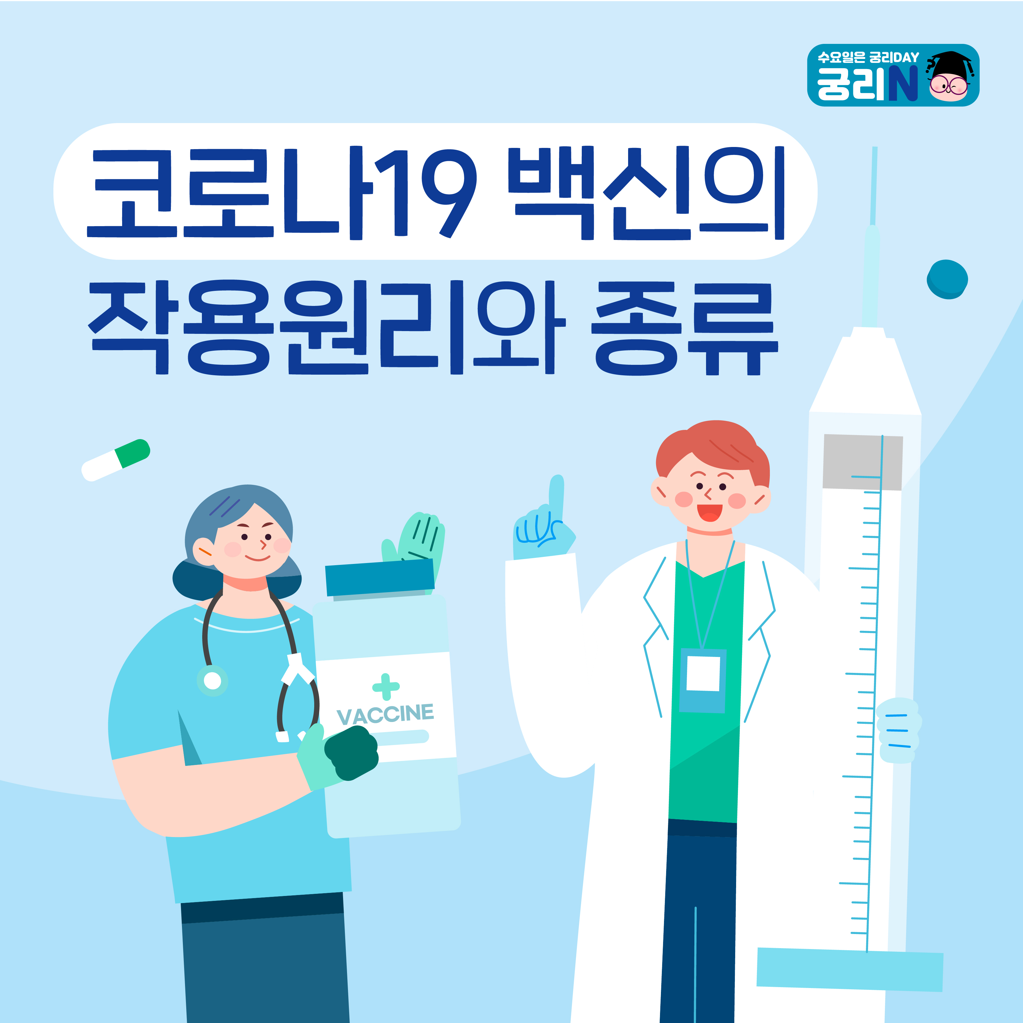 코로나19 백신의 작용원리와 종류